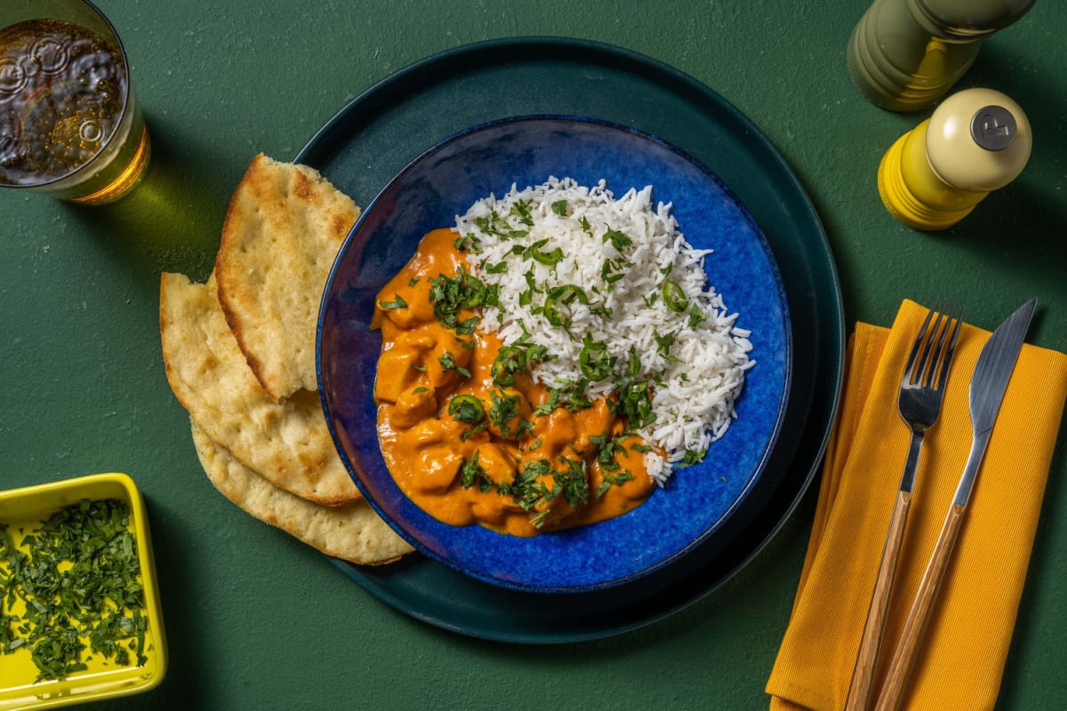 Ultimate Creamy Chicken Korma and Basmati Rice