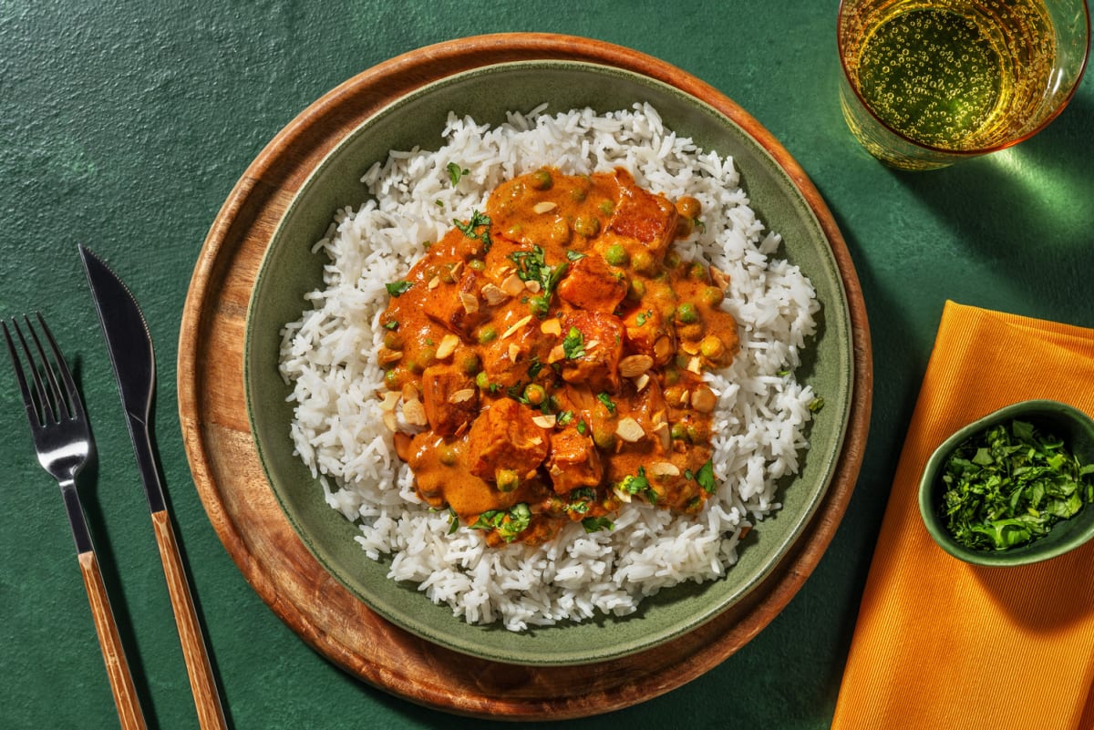 Ultimate Matar Paneer and Ginger Rice