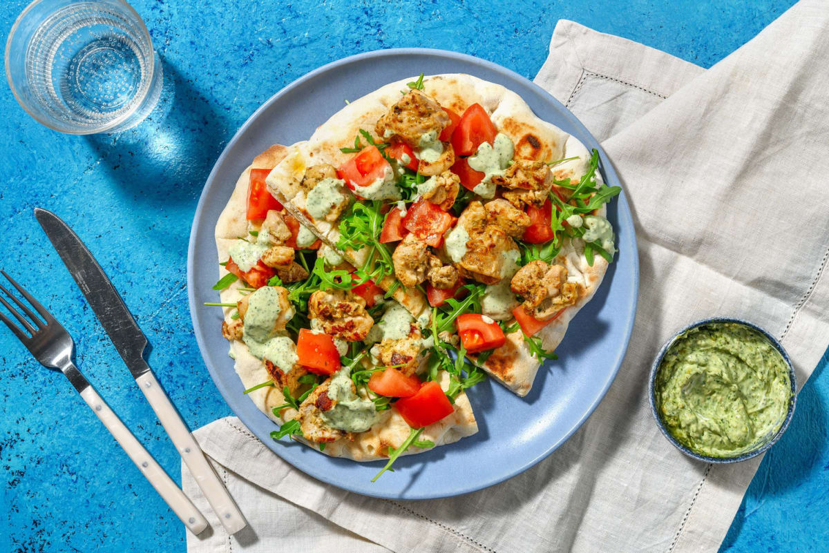 Spiced Chicken Loaded Naan