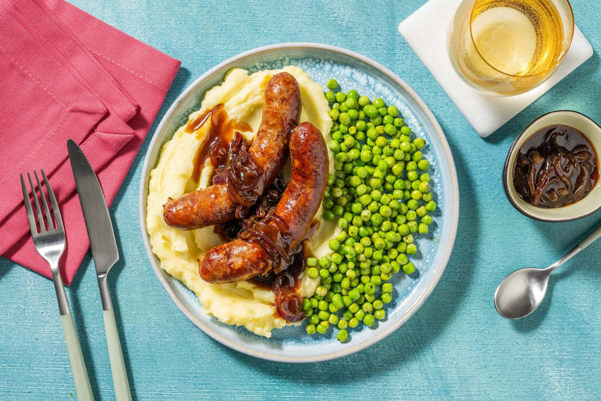 Cumberland Sausages and Mash Recipe HelloFresh