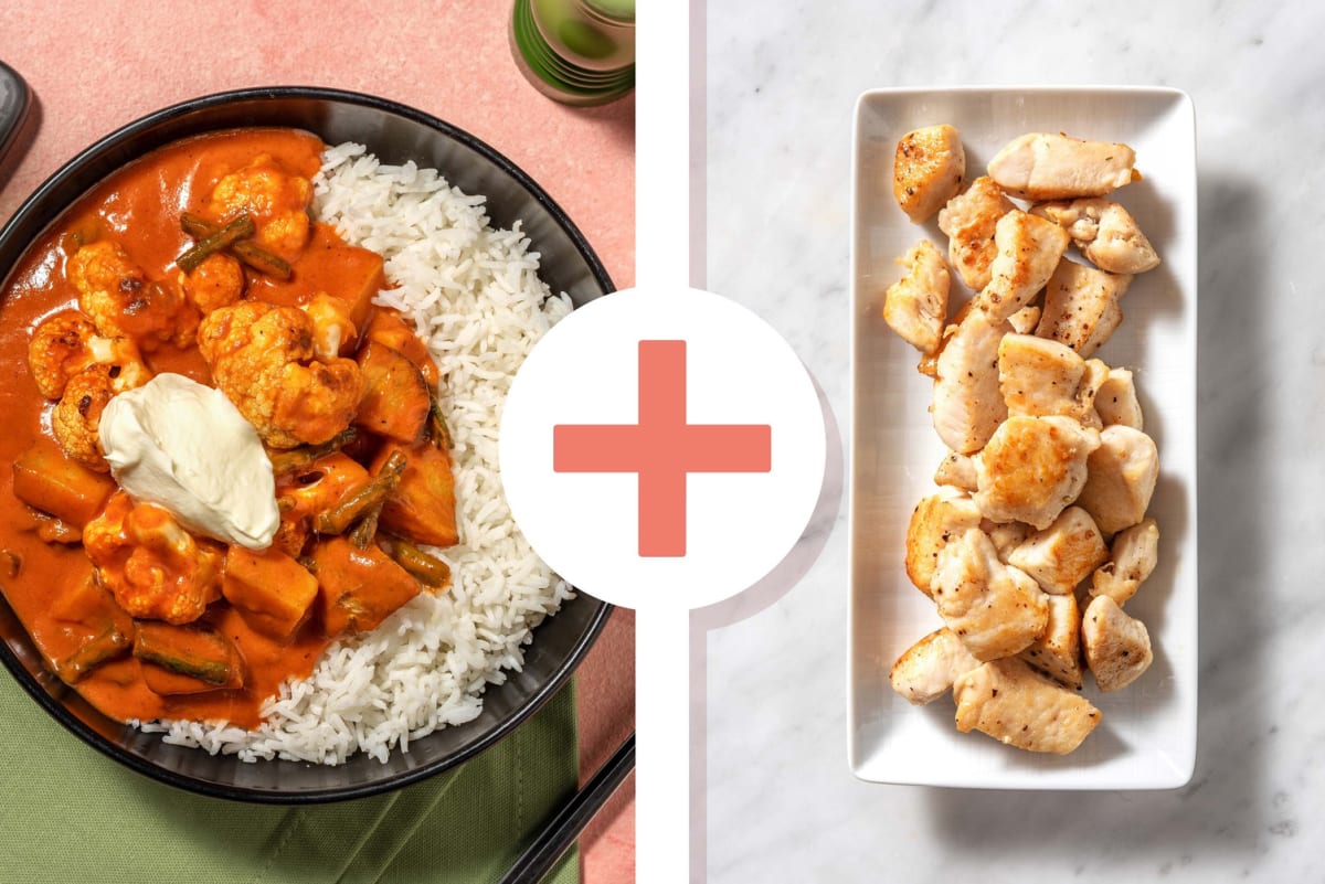 Chicken potato and shop green bean curry
