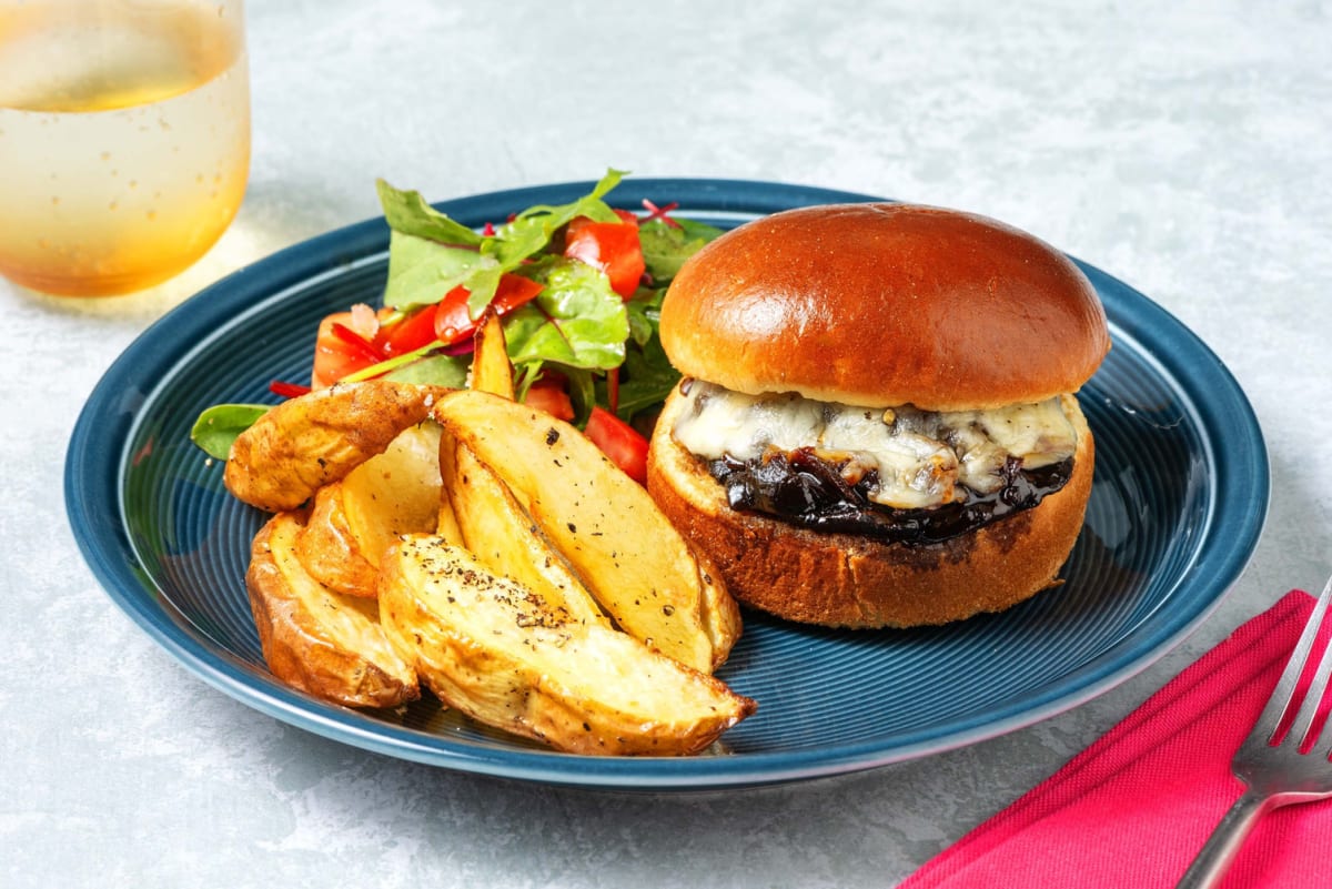 Classic Cheesy Mushroom Burger