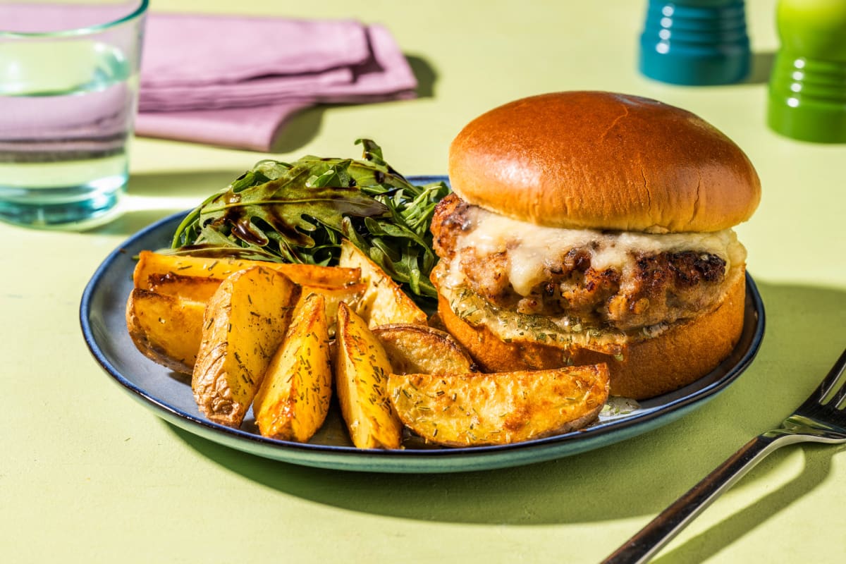 Pork and Apple Burger