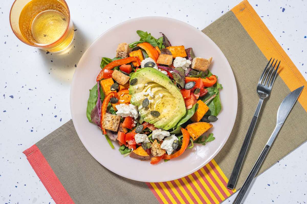 Warm Cajun Spiced Sweet Potato Salad