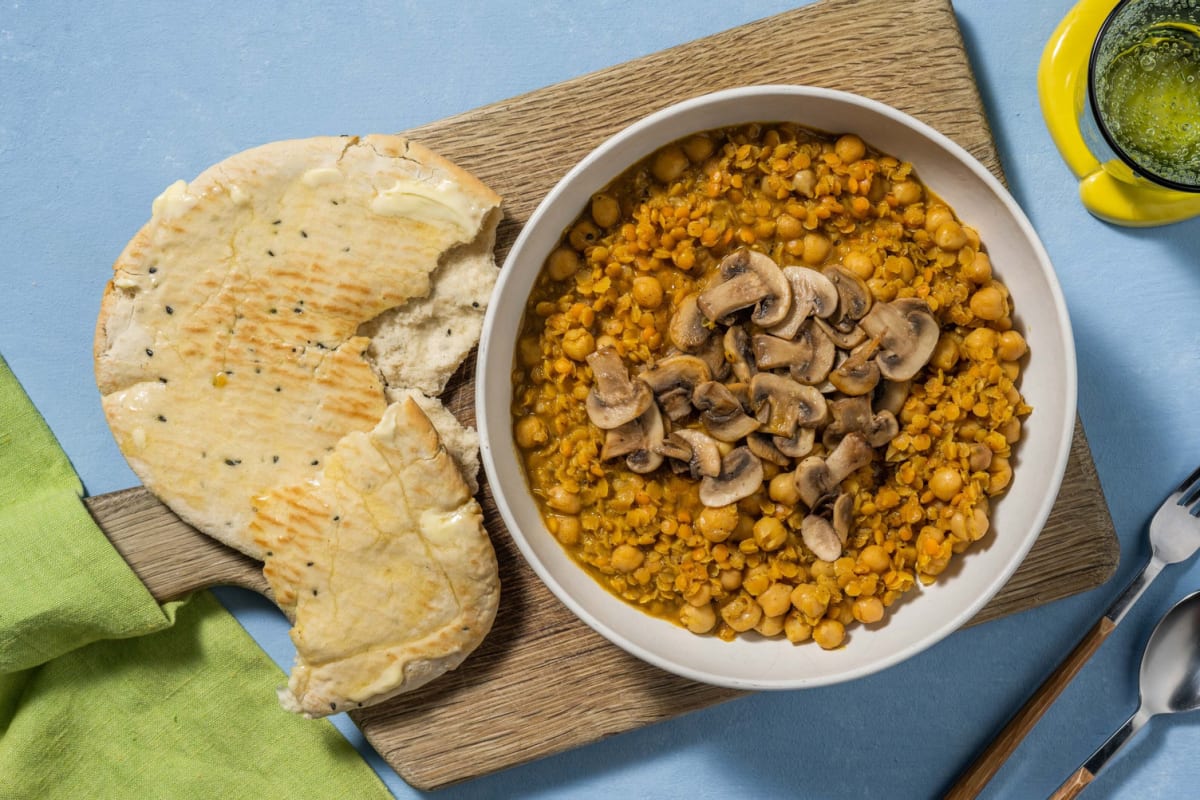 Coconut, Chicken Breast, Lentil and Chickpea Dal