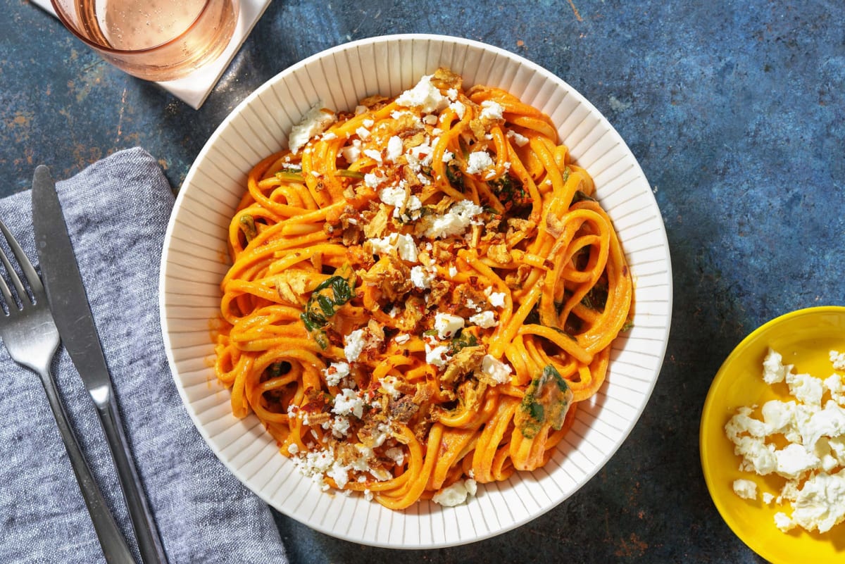 Creamy Tomato and Chorizo Spaghetti