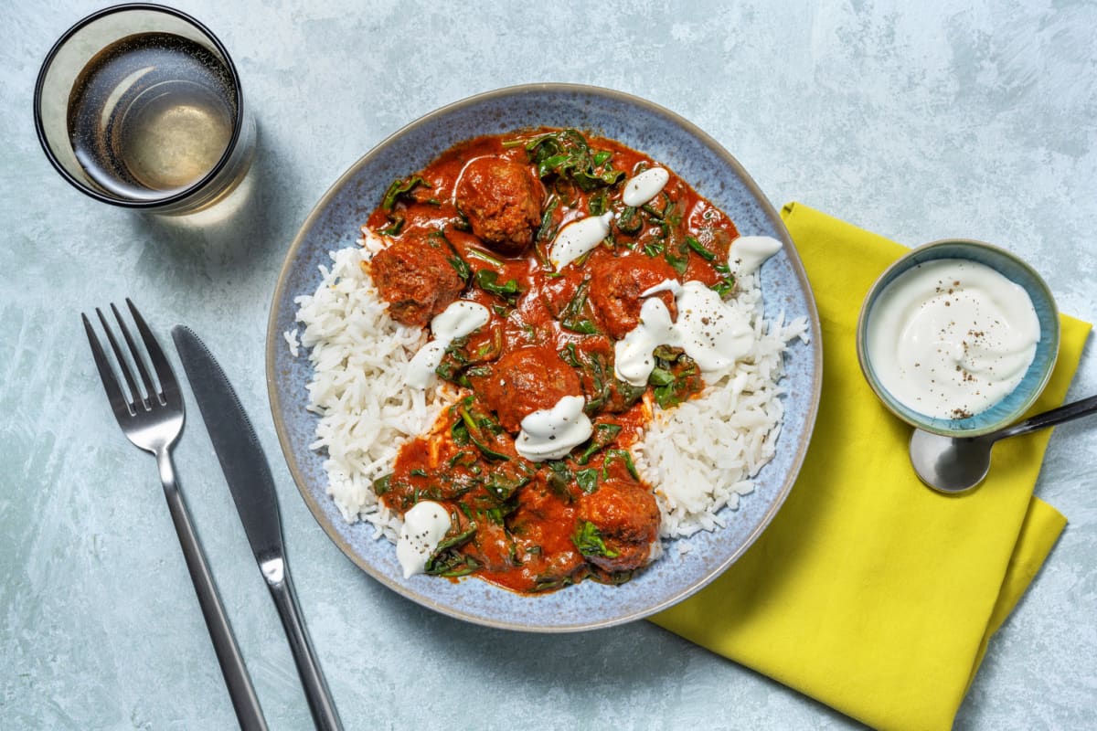 Rogan Josh Style Lamb Meatballs