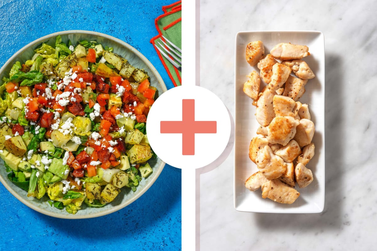 Summer Chorizo, Chicken Breast and Potato Salad