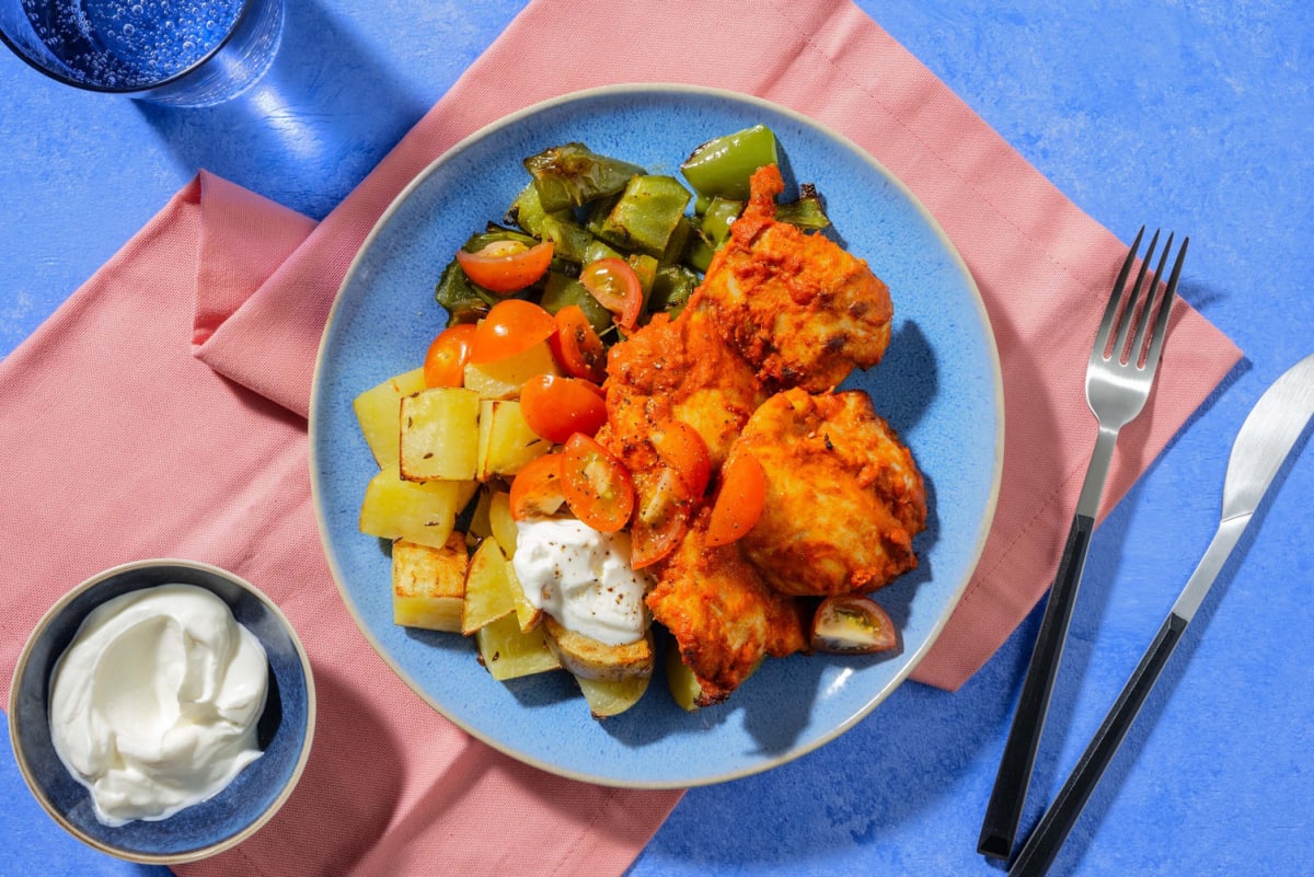 Tandoori Inspired Chicken Breast and Potato Traybake