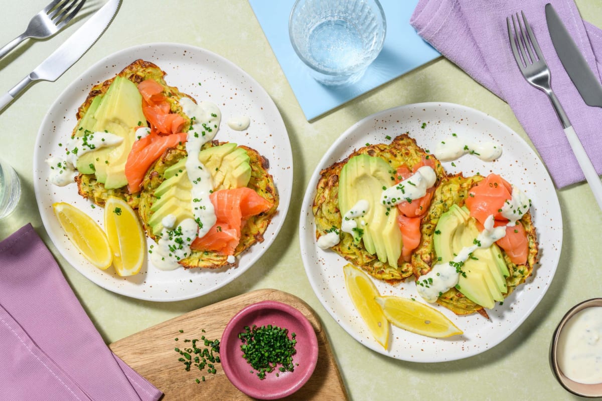 Smoked Salmon Latkes