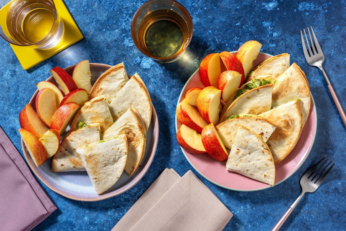 Kids' Easy Cheesy Pesto Quesadillas