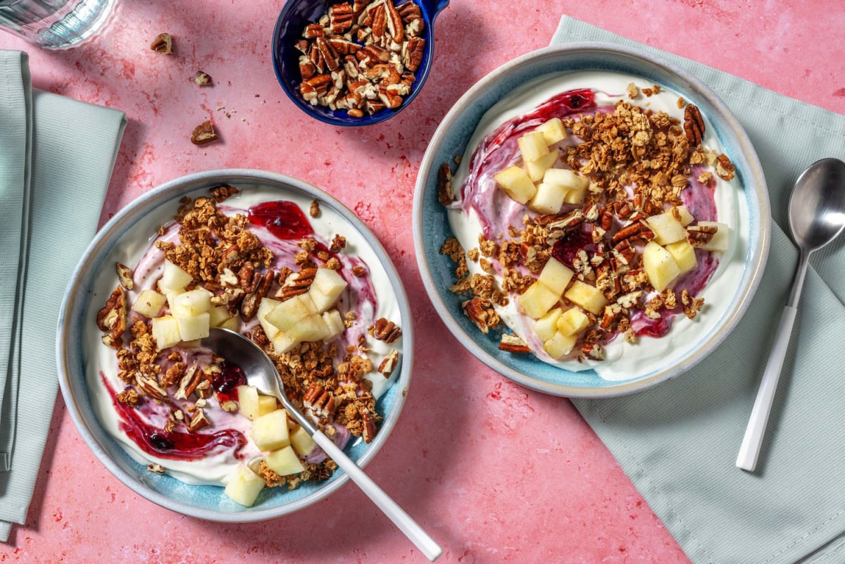 Granola & Red Berry Compote Yoghurt Bowl