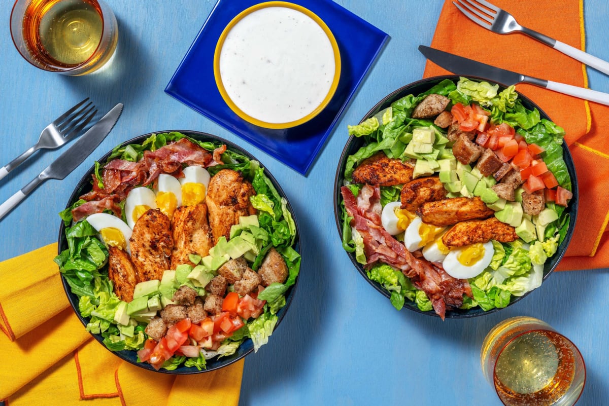 Salade façon César au poulet grillé