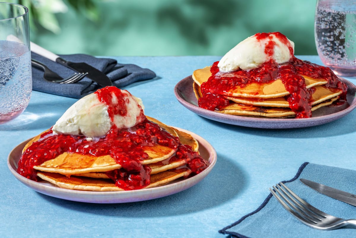 American pancakes met mascarpone