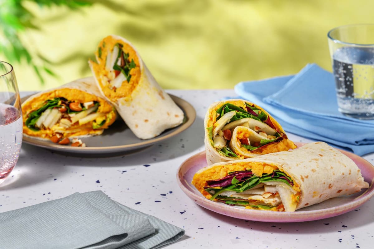 Curry-Spiced Chickpea Salad Wraps
