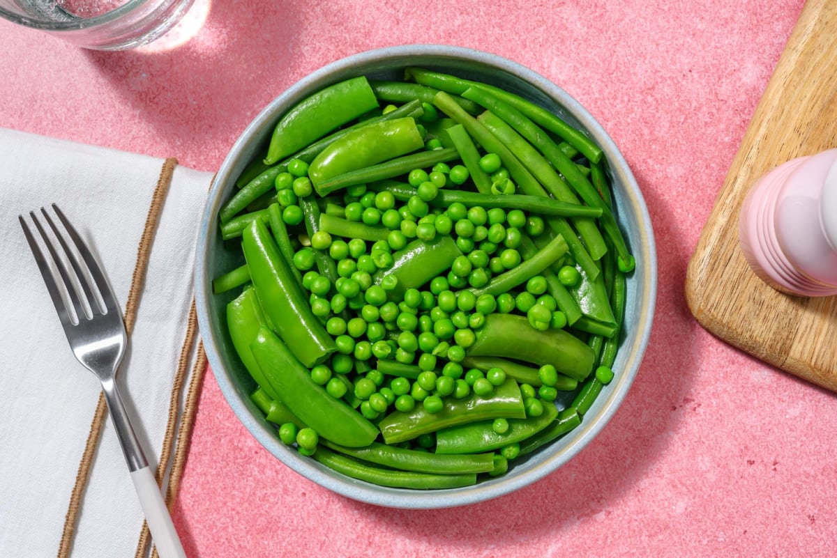 Peas, Green Beans and Sugar Snap Peas