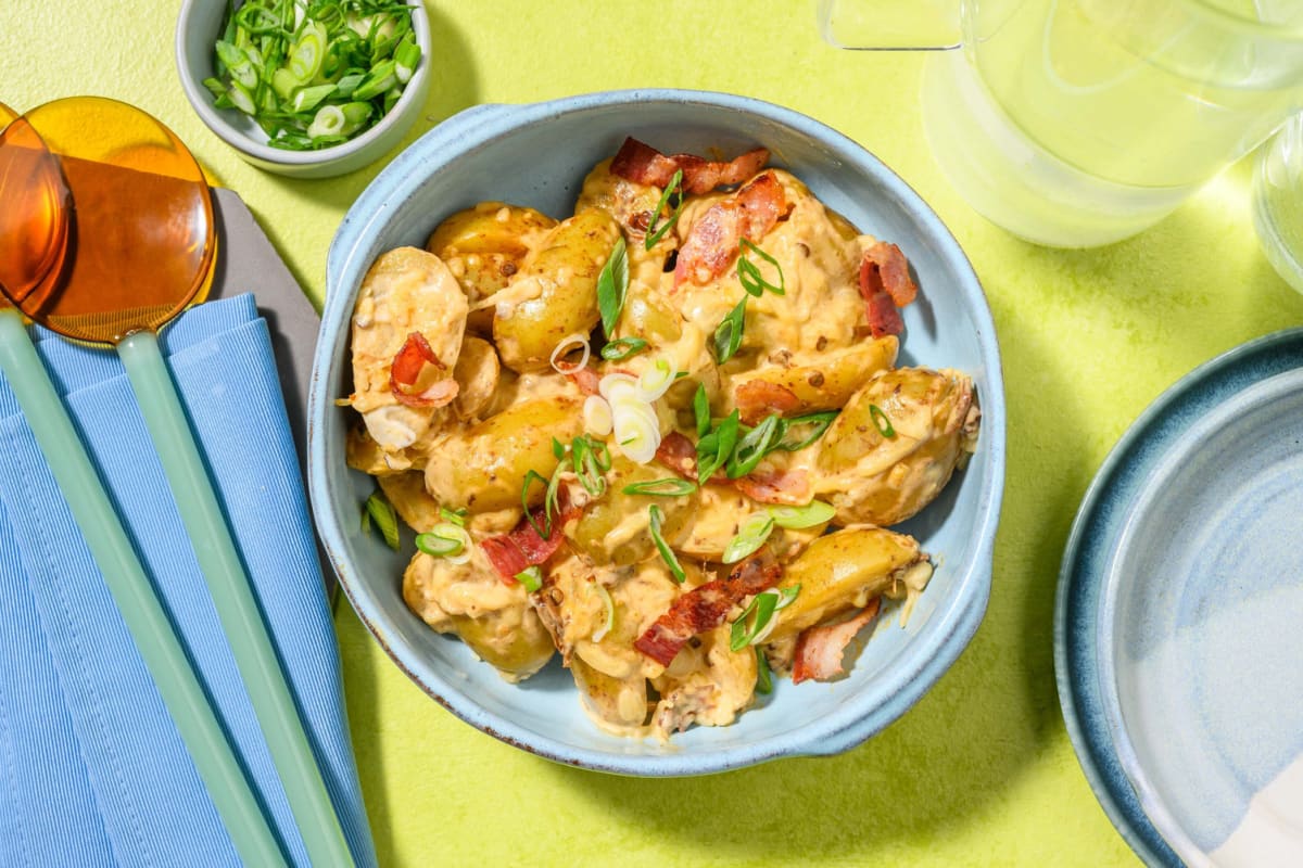 Smoky Bacon and Cheddar Potato Side Salad