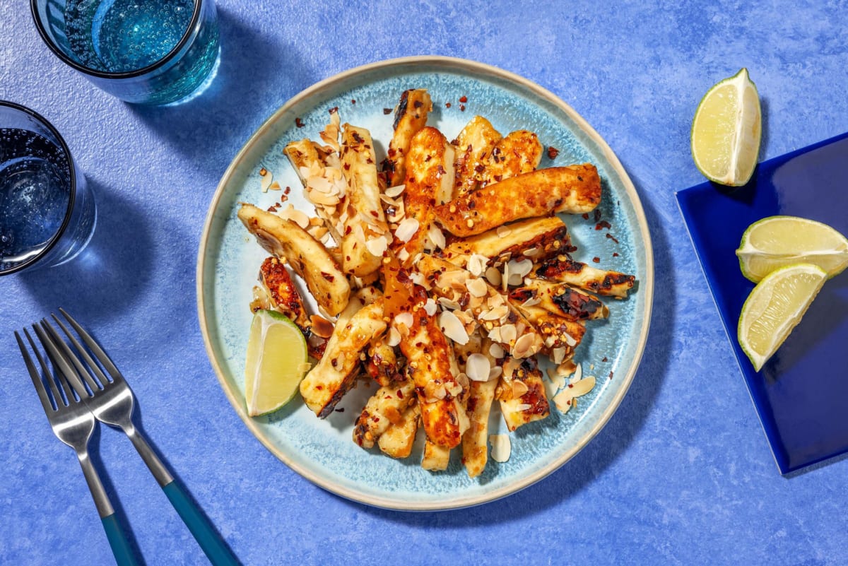 Sweet & Sticky Mango Halloumi Side Dish