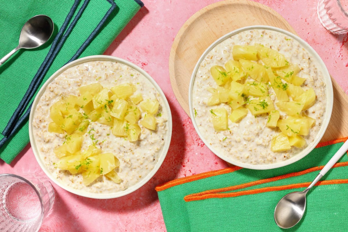 Tropical Pineapple Coconut Overnight Oats