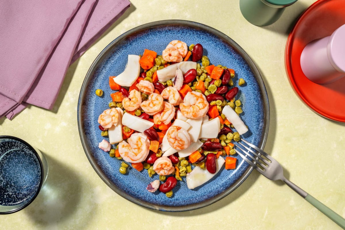 Insalata di mare seppie e mazzancolle