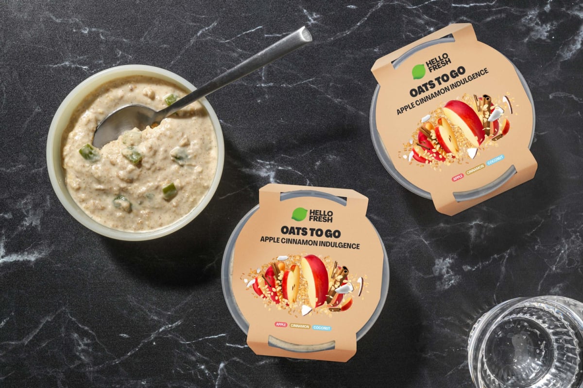 Overnight Oats met kokos, appel en kaneel 