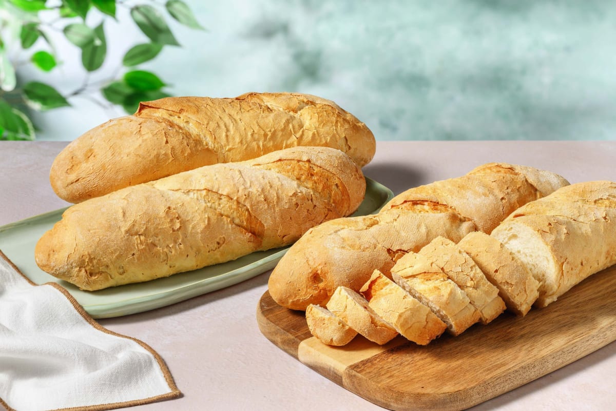 Witte demi-baguette