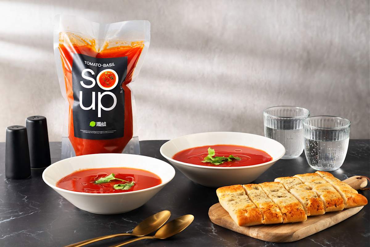 Fruchtige Tomaten-Basilikum-Suppe