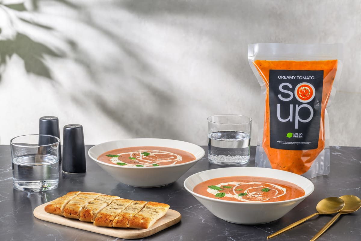 Fruchtige Tomaten-Basilikum-Suppe