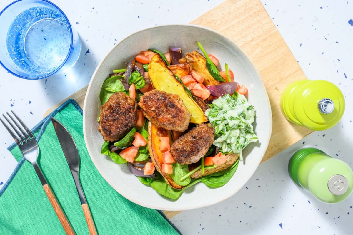 Souvlaki spiced koftas