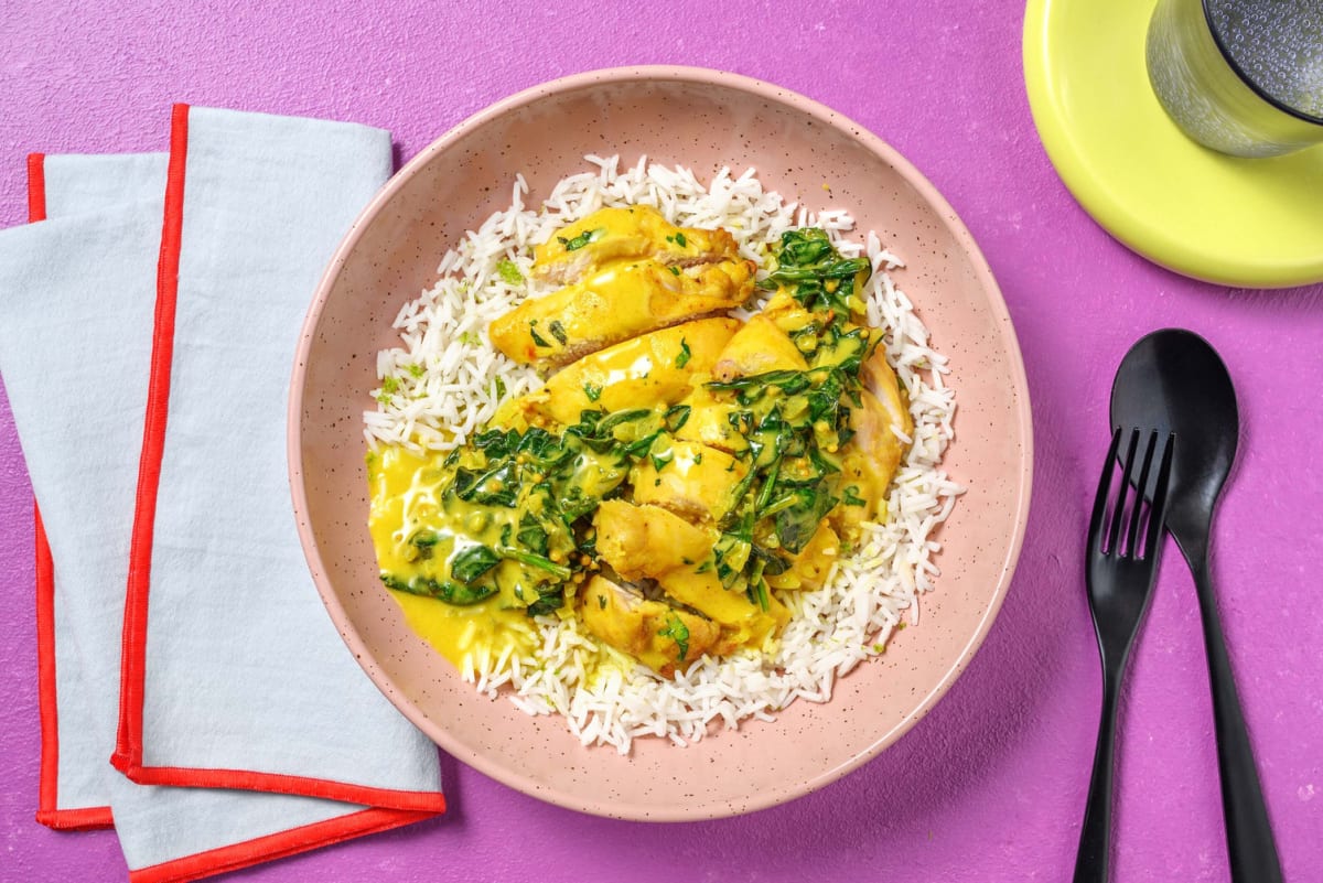 Coriander Chicken Thigh Coconut Curry