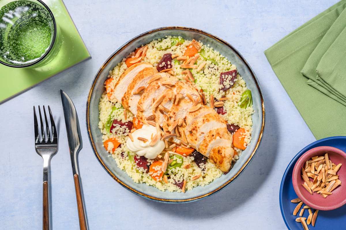 Double Chermoula Chicken & Veggie Couscous