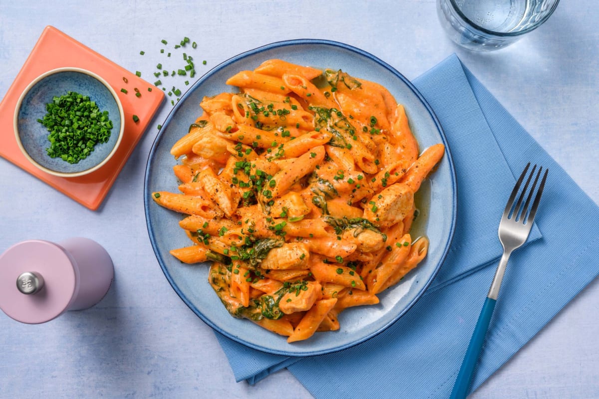 Herby Creamy Tomato Chicken Penne