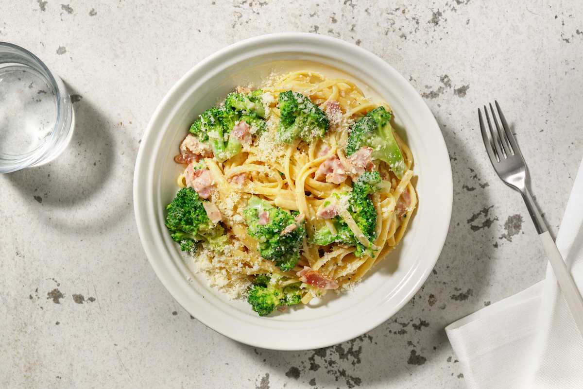 Pasta nach Carbonara Art
