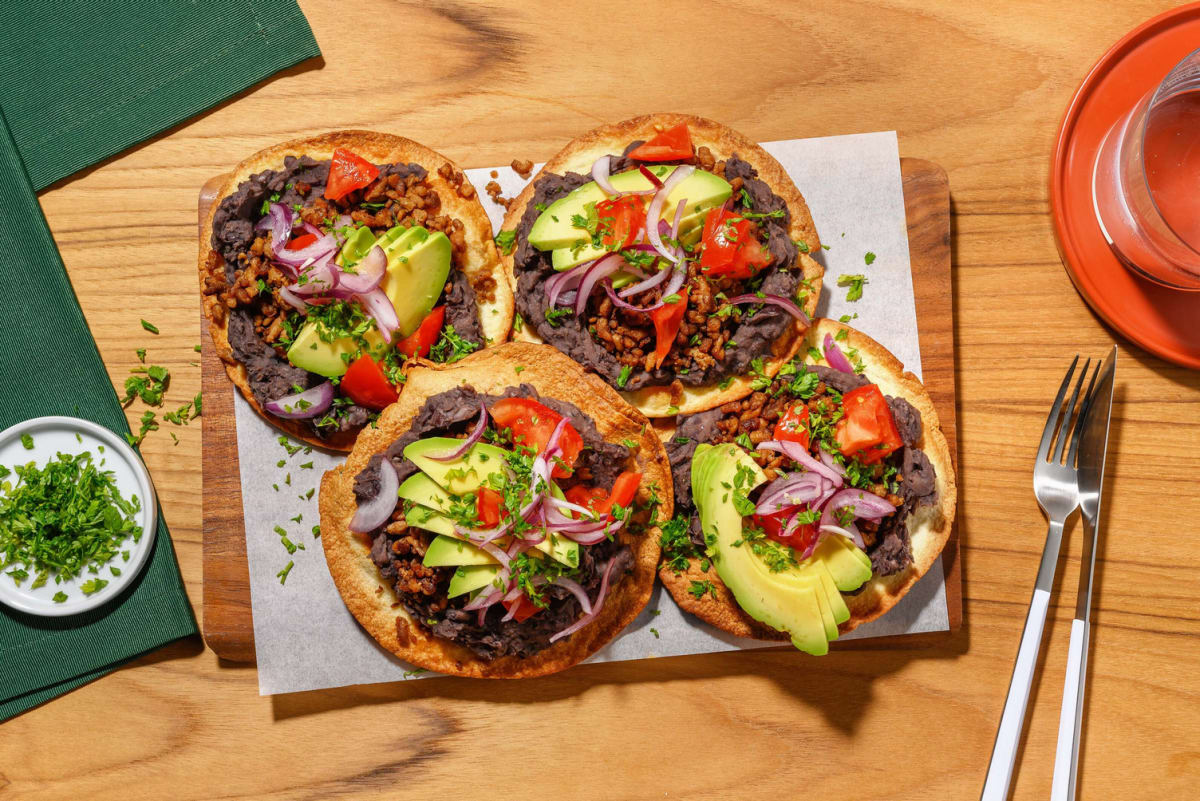 Cajunkrydrede vegetartostadas