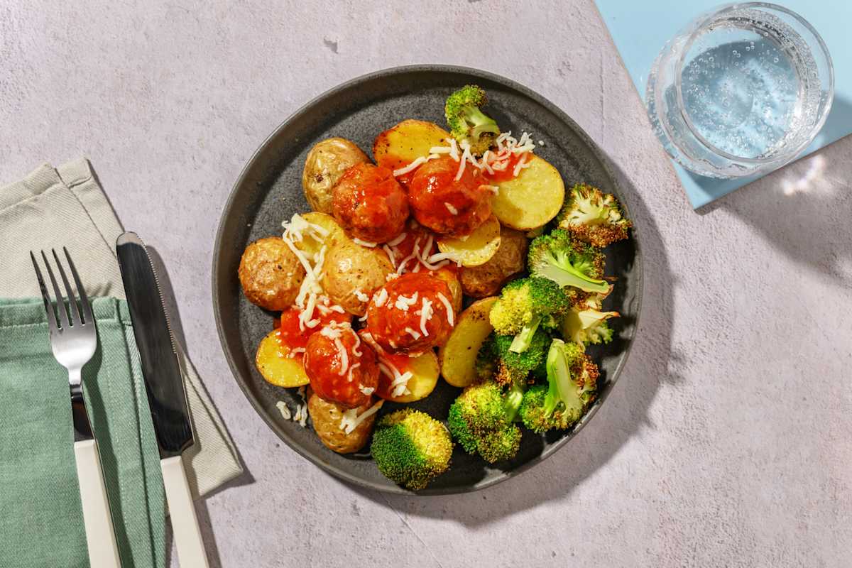 Cheesy Spiced Lean Beef Meatballs