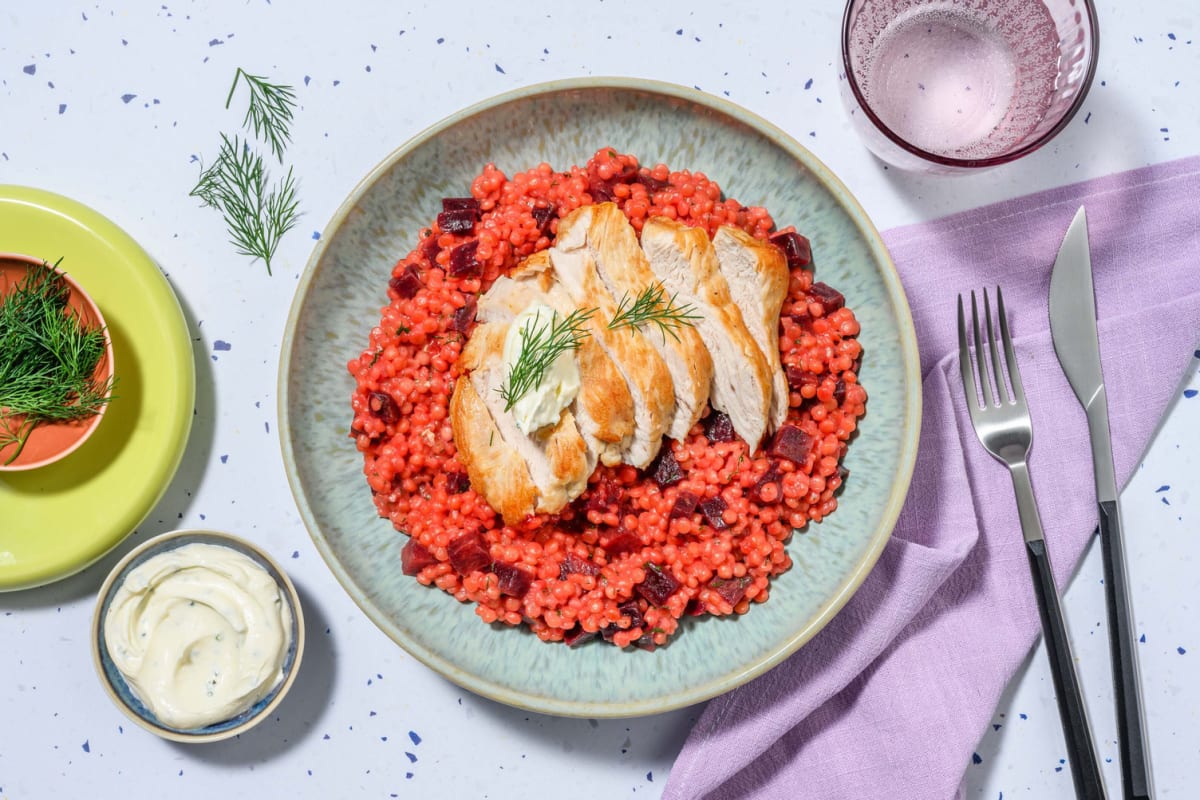 Putenbrust mit Perlencouscous „Risotto“ 