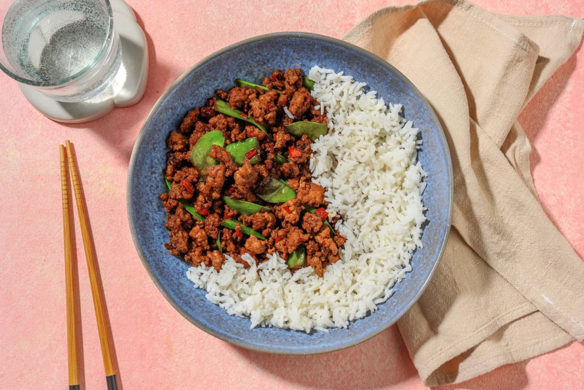 Thai Style Beef Rice Bowl