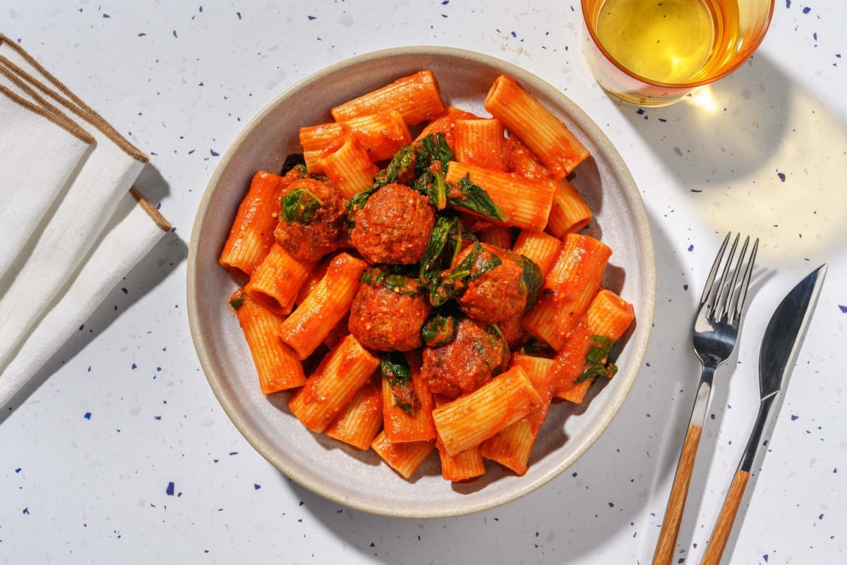 Beef Polpette in Rich Tomato Sauce