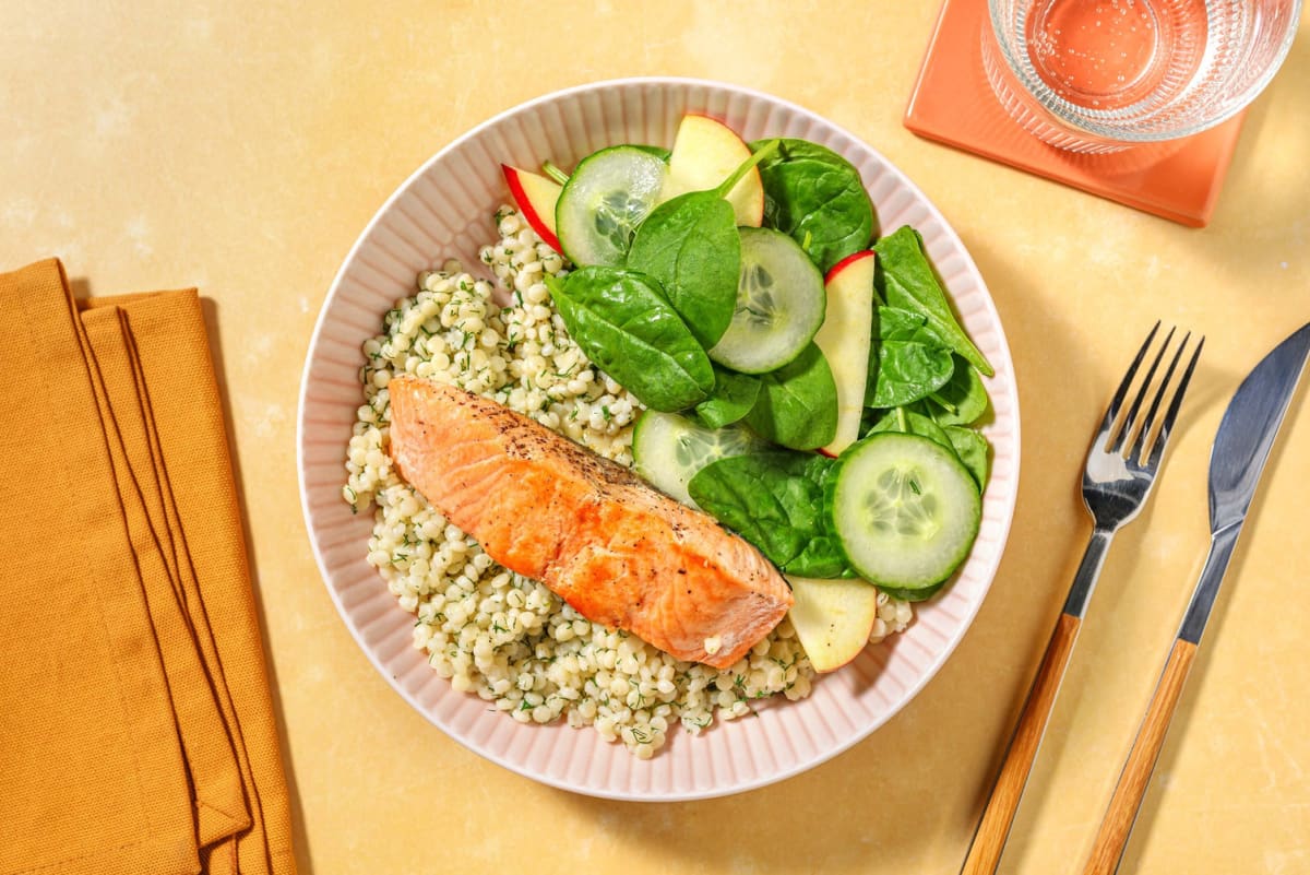 Scandinavian lemon pepper salmon
