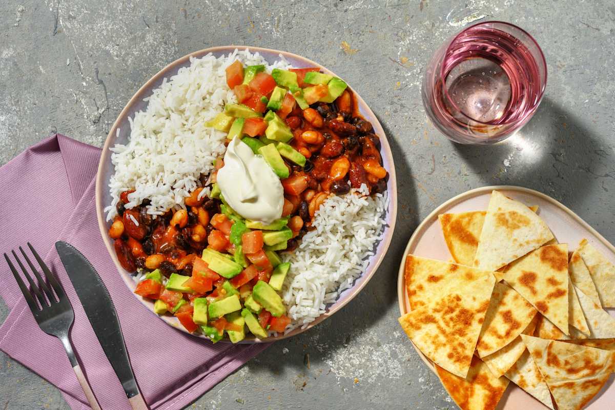Avocado and Bean Burrito Bowl