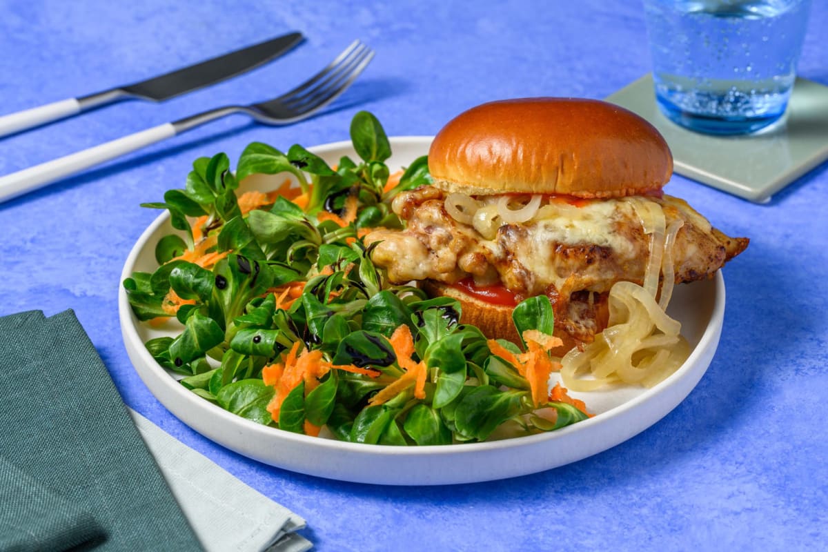 Burger di cosce di pollo e spezie Tex-Mex