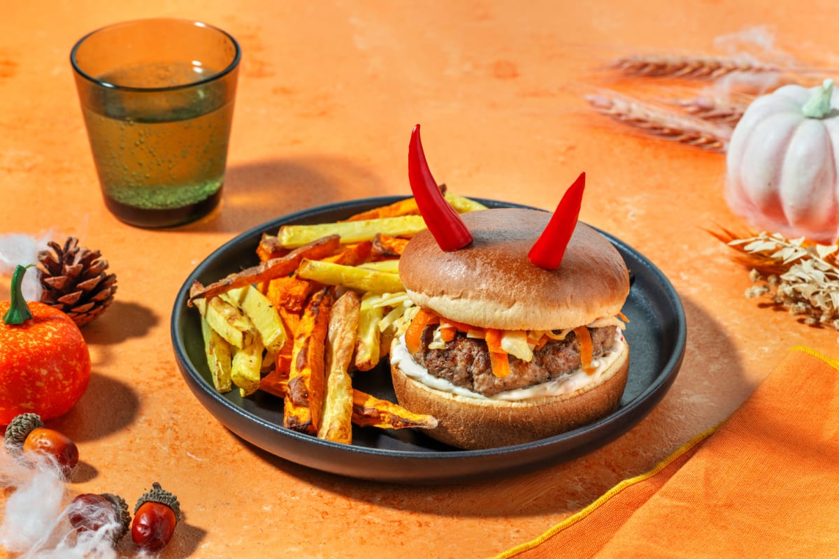 'El diablo' - burger piccante all'harissa