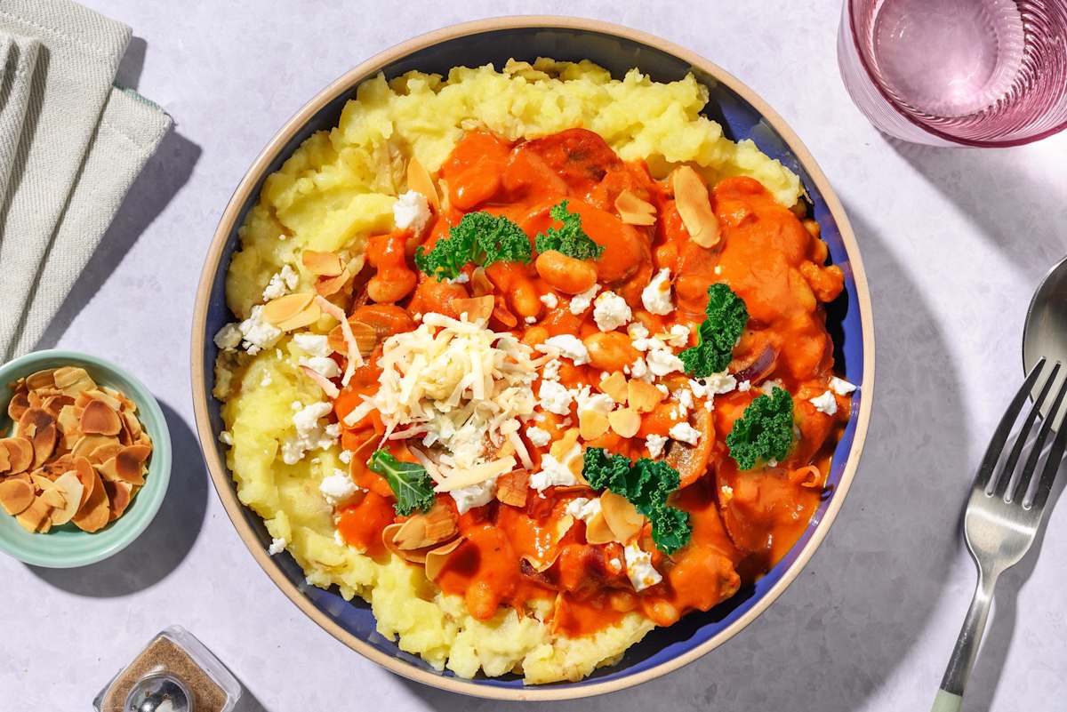 Creamy Harissa Butter Bean Bowl