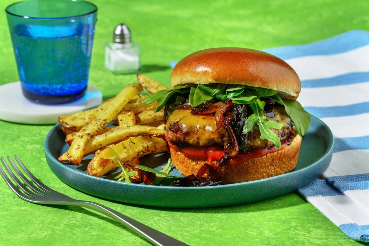 Scotland's Cheesy Square Sausage Burger