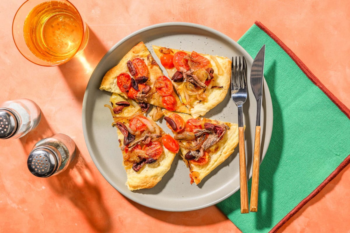 Pissaladière - torta di sfoglia alla ligure