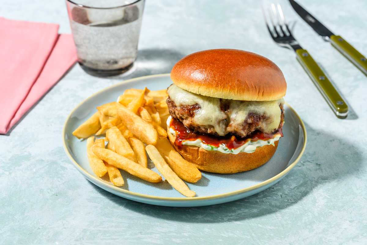 Lean Cheeseburger and Tomato Relish 