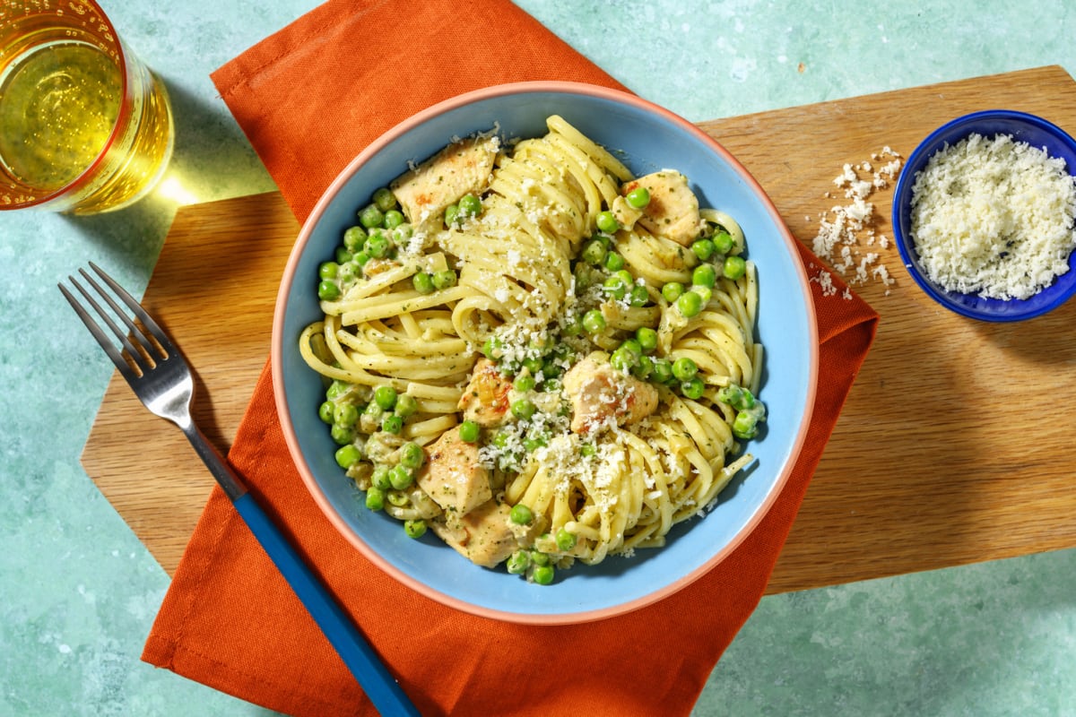 Pesto Chicken Linguine