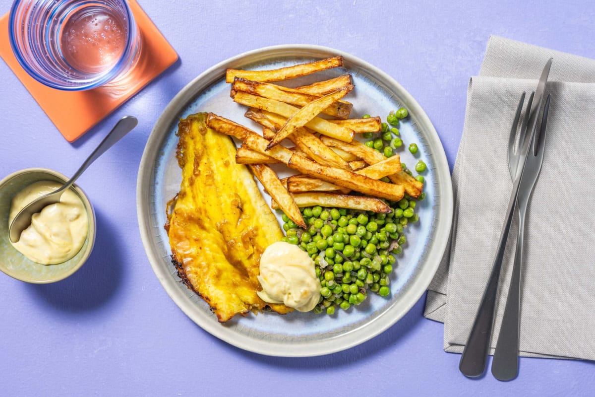 Korma Baked Basa and Chips
