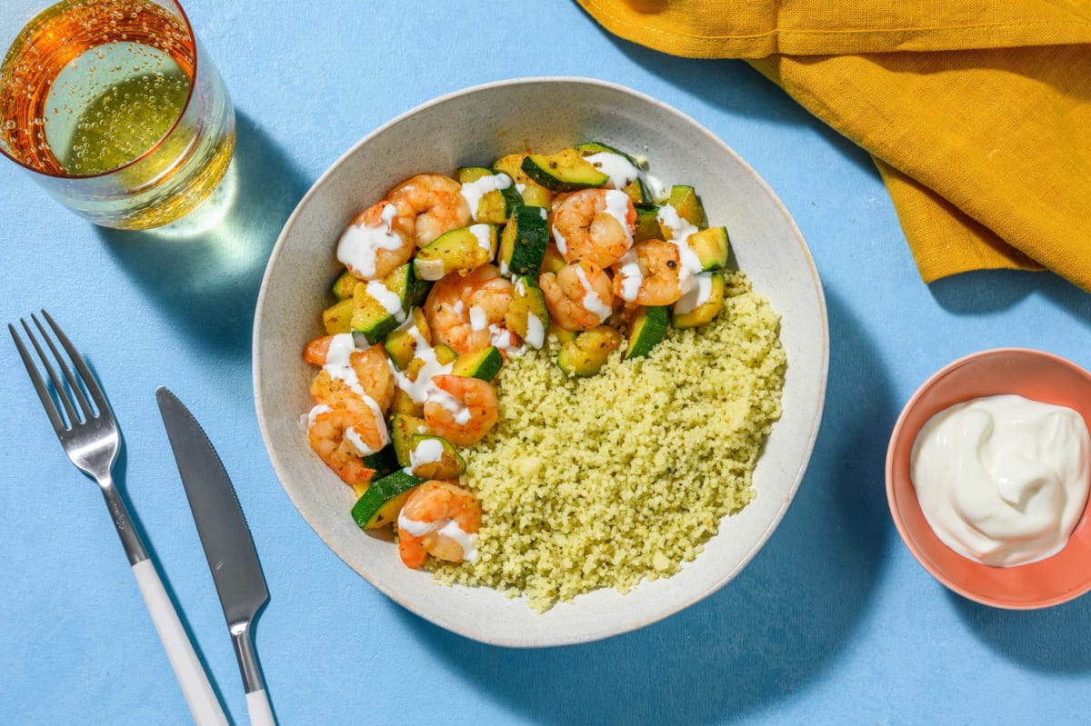 Quick Chermoula Prawns