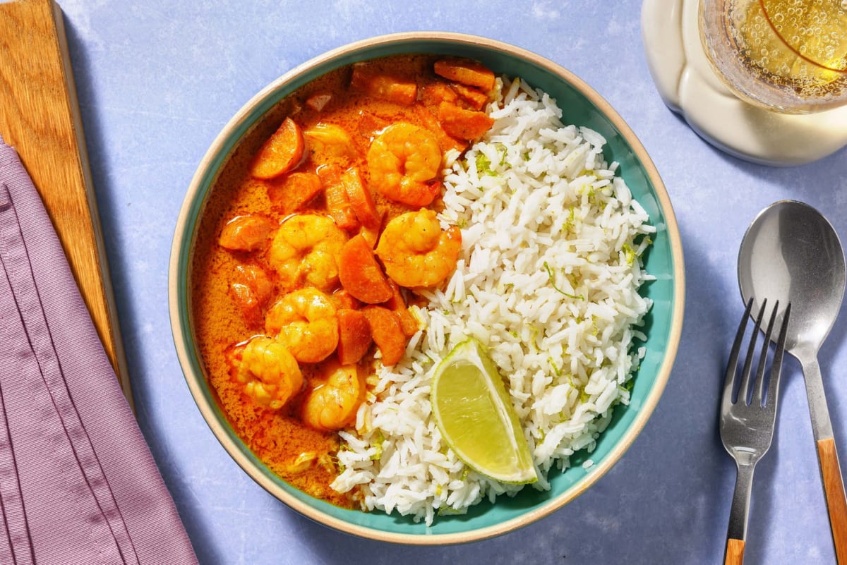 Yellow Thai Style Double King Prawn Curry